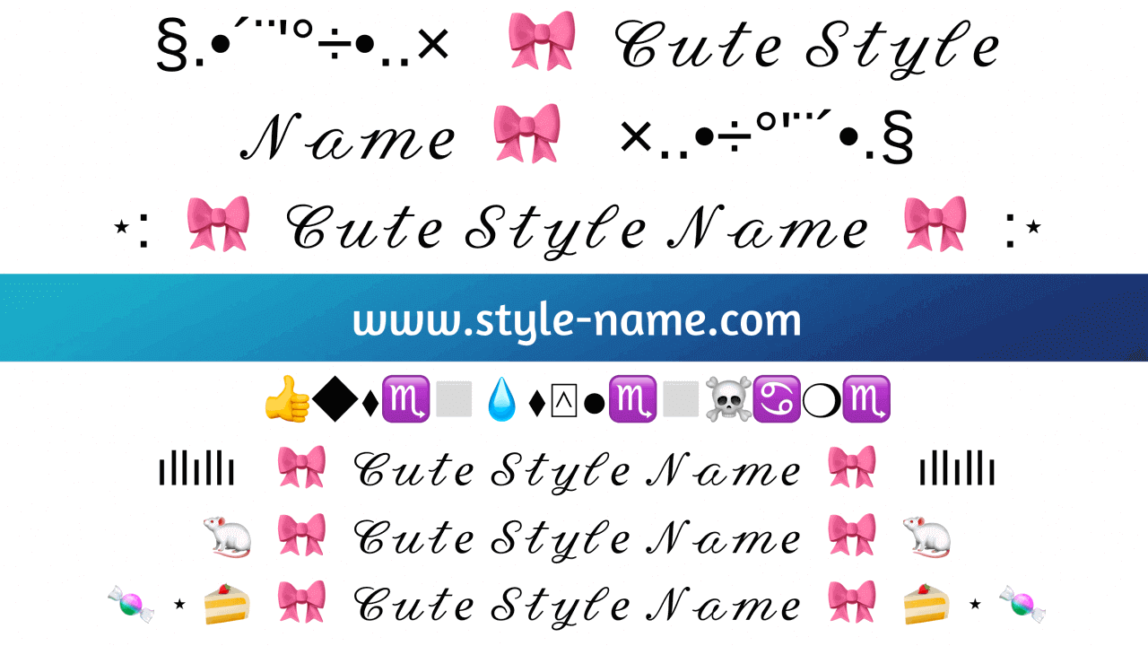  Cute Name Style